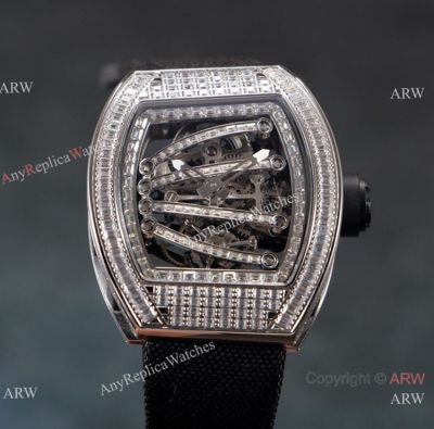 Swiss Clone Richard Mille Bust Down RM 59-01 Watch Fabric strap